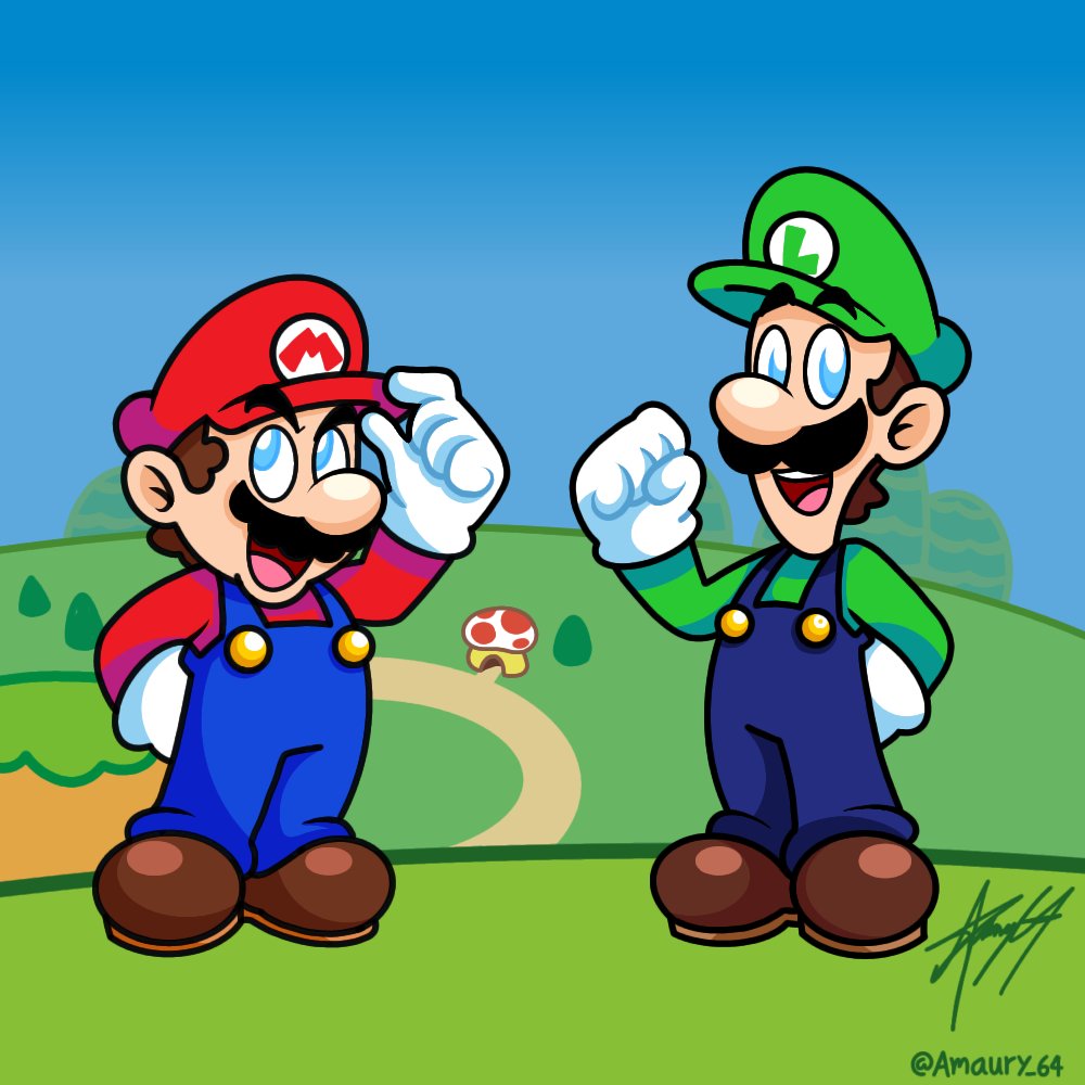 Amaury_64's tweet image. We're the Mario Brothers!
#supermario #supermariobroswonder #Supermariomovie #Mario #Luigi #Nintendo #fanart #SuperMariofanart