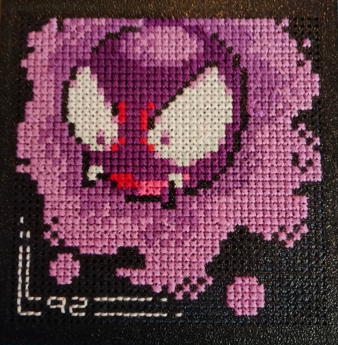 disdainfulloni's tweet photo. Three cabin fever-induced days and four broken needles later...

#pokemon #crossstich #needlecraft #needlework https://t.co/rP4iEaKXrV