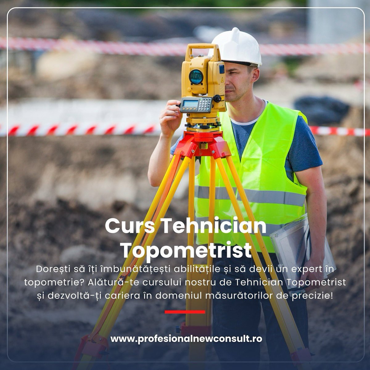 ProfesionalNew's tweet photo. Înscrie-te acum la curs 𝐓𝐞𝐡𝐧𝐢𝐜𝐢𝐚𝐧 𝐓𝐨𝐩𝐨𝐦𝐞𝐭𝐫𝐢𝐬𝐭 👷‍♂️ util pentru cei ce doresc o carieră în domeniul construcțiilor, al cadastrului sau al infrastructurii🔝
𝐃𝐞𝐭𝐚𝐥𝐢𝐢 ▶️ https://t.co/Xir0kDZqZK
.
#curstehniciantopometrist #topometrist  #profesionalnewconsult https://t.co/CEAjg7CGVG