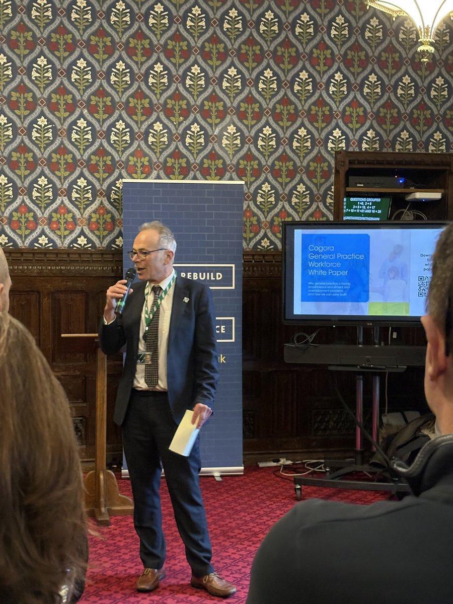 Euan Strachan-Orr (@euanstrachanorr) on Twitter photo 🤝 Fantastic day today representing <a href="/RebuildGP/">Rebuild General Practice</a> at <a href="/UKParliament/">UK Parliament</a>
💬 Great to meet with MPs, GPs and colleagues from across the country - hearing about the <a href="/CogoraGroup/">Cogora</a> #GPWorkforceReport - hosted by Dr Simon Opher MP
📊 The report is clear - General Practice is in crisis
🧵1/7 🤝 Fantastic day today representing <a href="/RebuildGP/">Rebuild General Practice</a> at <a href="/UKParliament/">UK Parliament</a>
💬 Great to meet with MPs, GPs and colleagues from across the country - hearing about the <a href="/CogoraGroup/">Cogora</a> #GPWorkforceReport - hosted by Dr Simon Opher MP
📊 The report is clear - General Practice is in crisis
🧵1/7