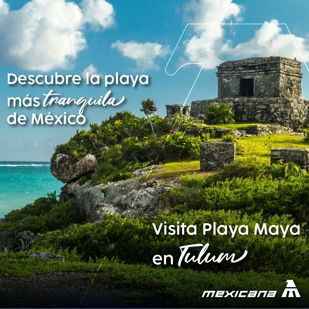 MexicanaVuela_'s tweet photo. Un destino que enamora a primera vista: Playa Maya. 🌊✨ Vuela a Tulum con Mexicana y desconéctate del mundo. 🛫💙
Reserva: https://t.co/GuriKOw2FF
#Mexicana #Viaje #Tulum #PlayaMaya https://t.co/IS1fuZlhZu