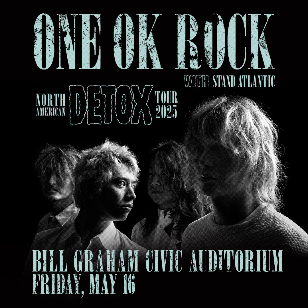 Bill Graham Civic Auditorium (@billgrahamcivic) on Twitter photo JUST ANNOUNCED βοΈ <a href="/ONEOKROCK_japan/">ONE OK ROCK_official</a> is bringing the DETOX NORTH AMERICAN TOUR 2025 to SF with <a href="/standatlantic/">stand atlantic</a> on Friday, 5/16 π€ Presale begins Wednesday, 1/29 at 10am with password = ambitions π
ποΈ: Tickets on sale Friday, 1/31 at 10am!
βΉοΈ: bit.ly/40GMtDc JUST ANNOUNCED βοΈ <a href="/ONEOKROCK_japan/">ONE OK ROCK_official</a> is bringing the DETOX NORTH AMERICAN TOUR 2025 to SF with <a href="/standatlantic/">stand atlantic</a> on Friday, 5/16 π€ Presale begins Wednesday, 1/29 at 10am with password = ambitions π
ποΈ: Tickets on sale Friday, 1/31 at 10am!
βΉοΈ: bit.ly/40GMtDc