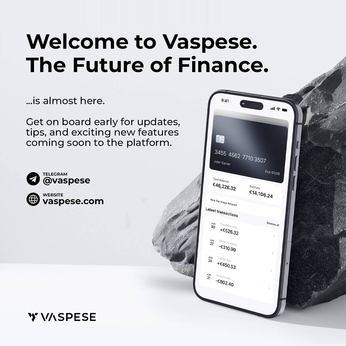 vaspese's tweet photo. 🚀 Welcome to Vaspese: Bridging the Future of Finance! 🌐

At Vaspese, we're pioneering the fusion of traditional banking and the dynamic world of cryptocurrency. Our mission is clear: to revolutionize the financial landscape and make digital currency accessible to everyone in a secure, user-friendly way.

🔑 What we do:

Crypto Exchange & EMI: As both a crypto exchange and an Electronic Money Institution (EMI), we offer a unique solution that simplifies the world of finance.
Unified Platform: Seamlessly connect digital currencies with traditional banking services.
Security & Compliance: We ensure your assets are protected and compliant with all regulations.
With Vaspese, managing and transferring your assets has never been easier. Join us in reshaping the future of finance!

🔗 Stay tuned for updates, tips, and exciting features coming soon.