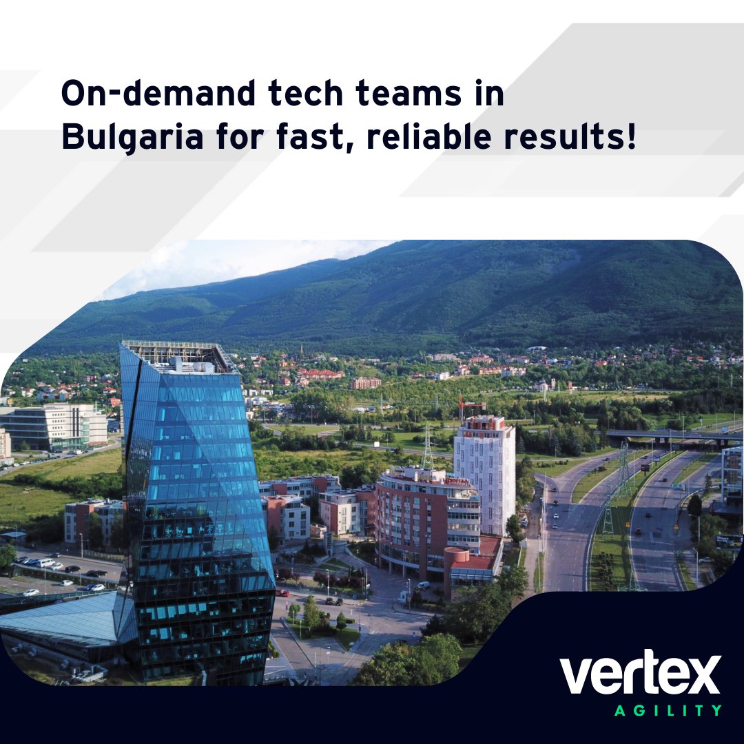 Vertex Solutions (@vertexsolutions) on Twitter photo Vertex Agility offers a team of professionals ready to support your projects, from agile development to enterprise solutions.
Get in touch with us today.
✉️info@vertexagility.co.uk
📍 Reduta 47 “Popova Shapka” Str, Fl 2, ap 13, City of Sofia
#agileteam #technology Vertex Agility offers a team of professionals ready to support your projects, from agile development to enterprise solutions.
Get in touch with us today.
✉️info@vertexagility.co.uk
📍 Reduta 47 “Popova Shapka” Str, Fl 2, ap 13, City of Sofia
#agileteam #technology