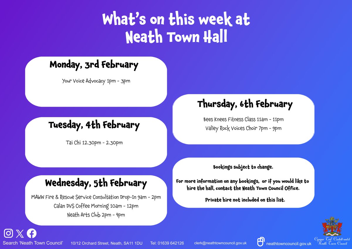 What's on this week ⬇️