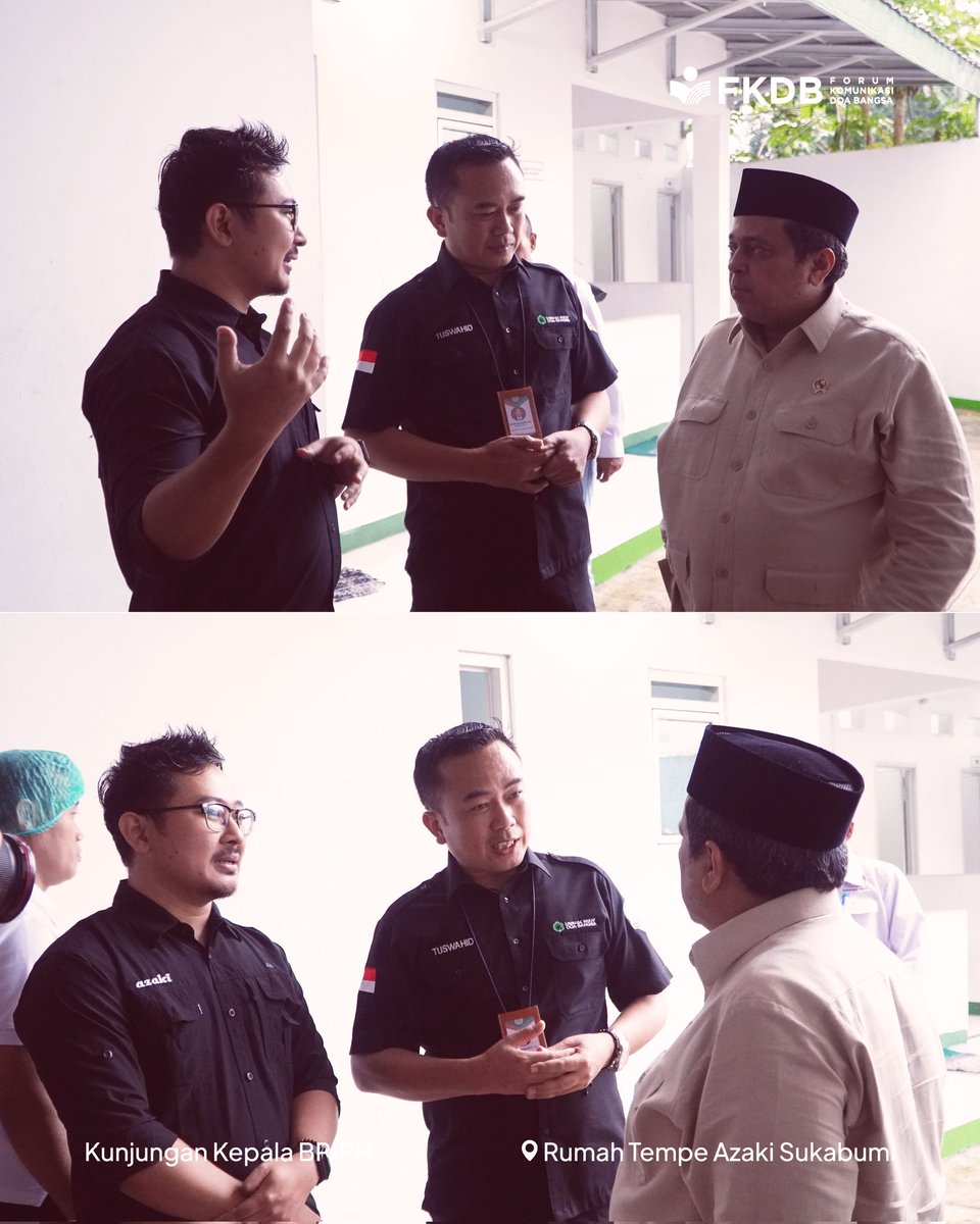 FKDB_2005's tweet photo. Sukabumi, 23 Januari 2025, Rumah Tempe Azaki Sukabumi binaan FKDB mendapat kunjungan istimewa dari Kepala Badan Penyelenggara Jaminan Produk Halal (BPJPH), Bapak Haikal Hassan Baras atau yang akrab disapa Babe Haikal bersama Mayor Jenderal TNI Rido Hermawan. https://t.co/PwxHVIFqmG