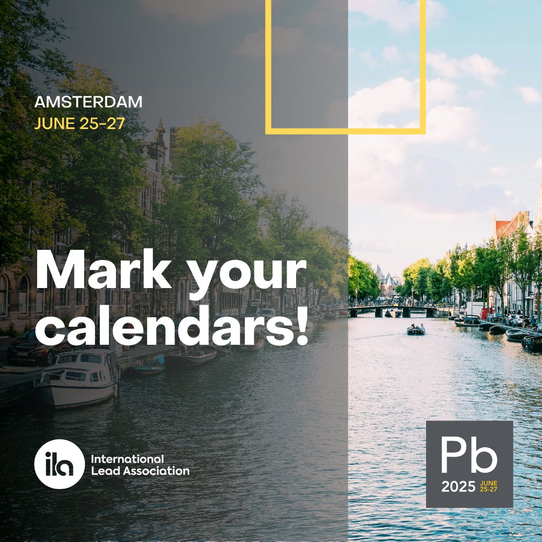 Mark your calendars for #Pb2025 this June in Amsterdam! Join the lead industry to explore key market updates, challenges &amp; innovations.

CBI’s Alistair Davidson will lead a workshop on the future of lead batteries.

🗓️ Registration opens in Feb: loom.ly/56rpl2o