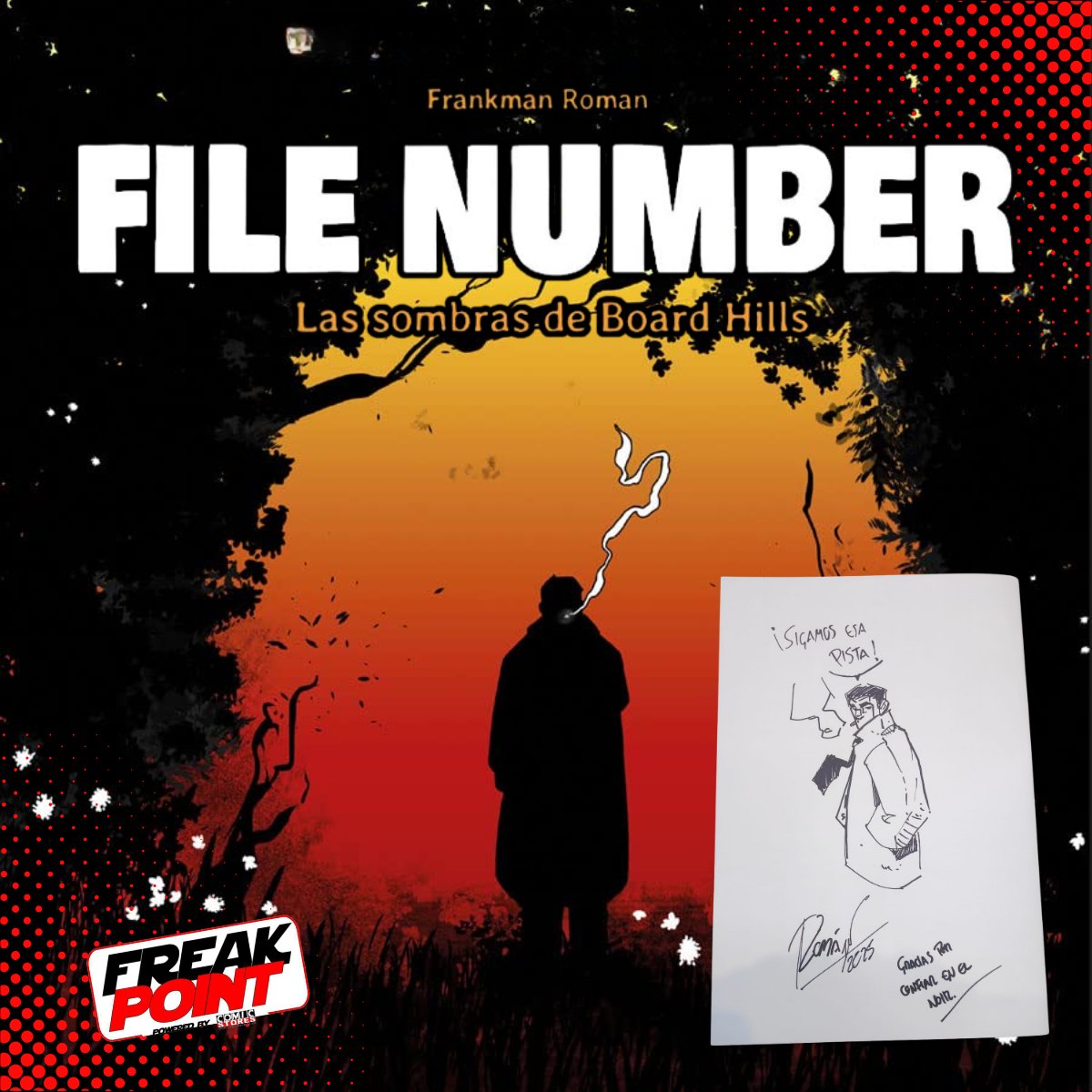 FrkPoint's tweet photo. 🕵️♂️ "File Number: Las sombras de Board Hills", de @CartemComics, un noir imprescindible para fans del misterio, con giros inesperados y banda sonora inmersiva.
🖋️ ¡Gracias a @frankman_roman por su visita y firma en Freak Point Málaga!
💬 ¿Lo has leído? ¡Te leemos!
#FileNumber https://t.co/9werzXP9GI