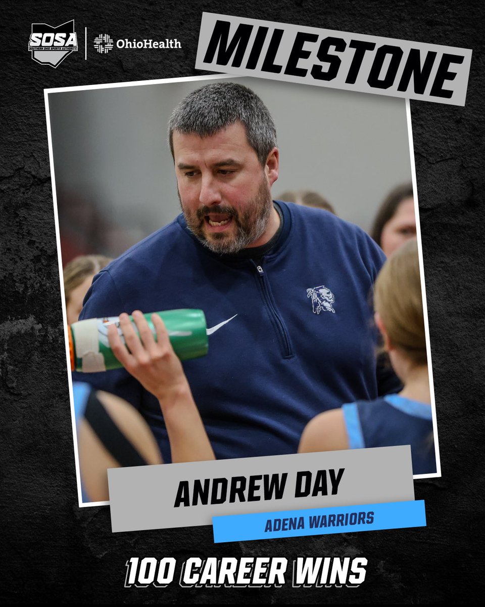 Southern Ohio Sports Authority (@sosaohio) on Twitter photo Congratulations to <a href="/AdenaAthletic/">AdenaAthleticBoosters</a>’s Andrew Day, who recorded his 100th career coaching win last night.
This post is made possible by <a href="/NCIS_1982/">Neil Coleman Insurance Services, Inc.</a>. Congratulations to <a href="/AdenaAthletic/">AdenaAthleticBoosters</a>’s Andrew Day, who recorded his 100th career coaching win last night.
This post is made possible by <a href="/NCIS_1982/">Neil Coleman Insurance Services, Inc.</a>.