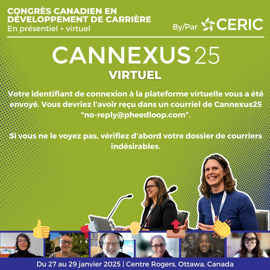 cannexus (@cannexus) on Twitter photo Attention aux délégués virtuels inscrits à Cannexus25 : votre identifiant de connexion à la plateforme virtuelle vous a été envoyé. Vous devriez l’avoir reçu dans un courriel de Cannexus25 « no-reply@pheedloop.com » . Vérifiez d’abord votre dossier de courriers indésirables. Attention aux délégués virtuels inscrits à Cannexus25 : votre identifiant de connexion à la plateforme virtuelle vous a été envoyé. Vous devriez l’avoir reçu dans un courriel de Cannexus25 « no-reply@pheedloop.com » . Vérifiez d’abord votre dossier de courriers indésirables.