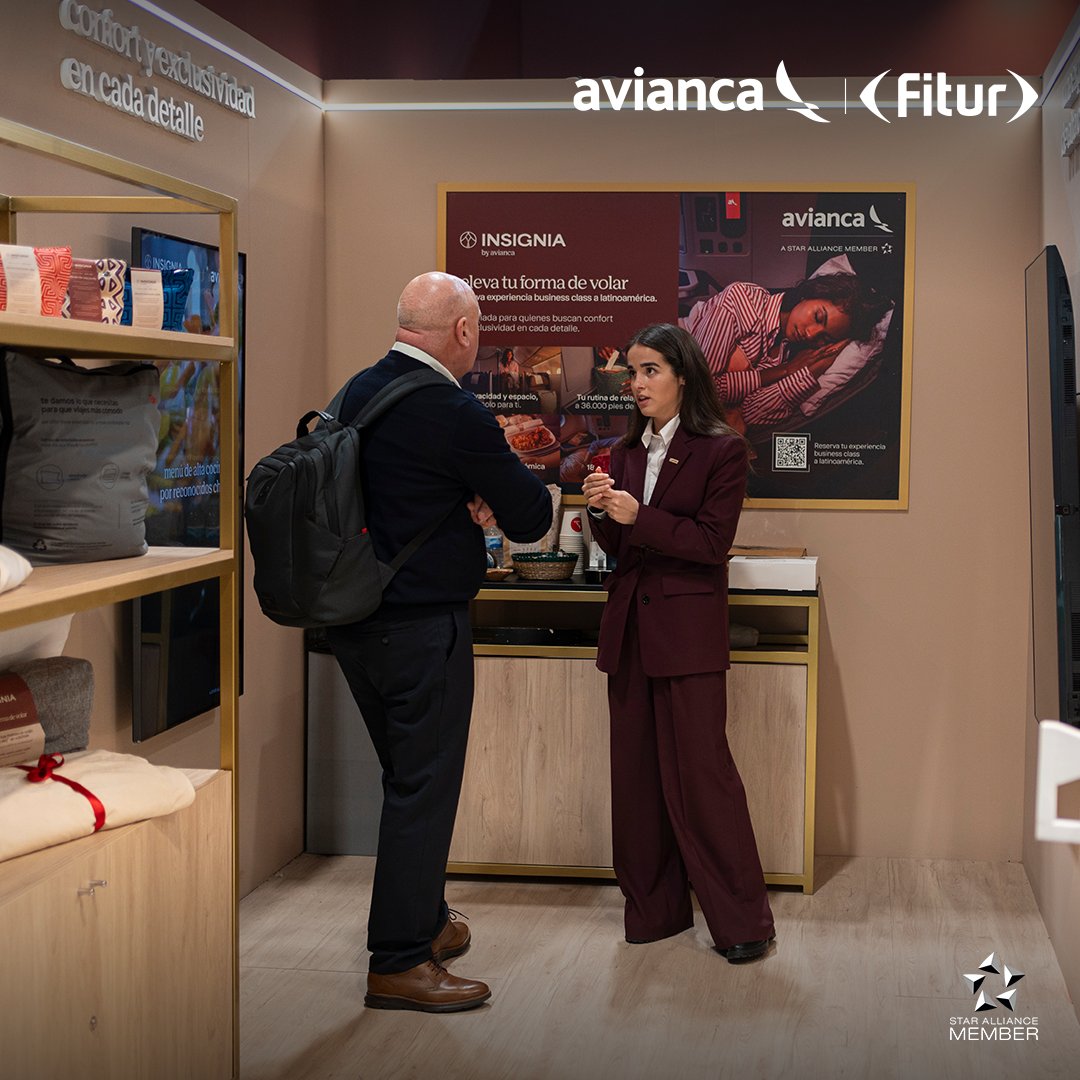 #España: ✨ ¡Así vivimos nuestro primer día en #FITUR2025! 🌍 Estamos en el Pabellón 3, Stand 3D01, listos para mostrarte lo que hace única a nuestra business class: tradición, sostenibilidad y alta cocina en cada vuelo. ✈️ Ven y descubre por qué elevamos tu forma de volar con