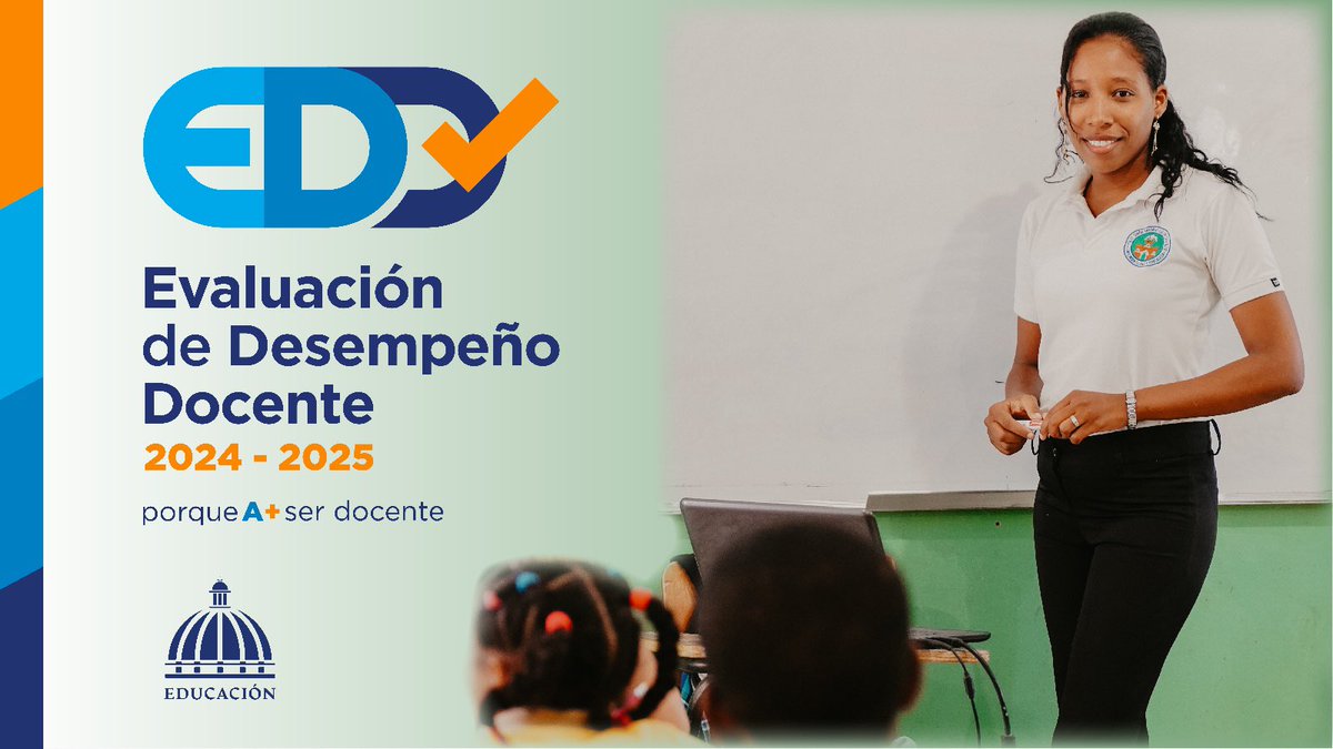 EducacionRDo's tweet photo. 📚✨ ¡Rumbo a la excelencia educativa! 

Más de 120 mil docentes del sector preuniversitario participarán en la Evaluación de Desempeño Docente 2025, reafirmando nuestro compromiso con una educación de calidad para todos. 🙌

#EDD2025 #EvaluaciónDocente2025 https://t.co/6EkgLODQyx