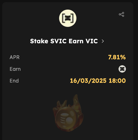 VIC_Everything's tweet photo. How to accumulate $VIC daily
Step 1: Stake #C98 on @coin98_wallet for $VIC w/ APR 8.79%
Step 2: Stake #VIC on @deFusionxyz for #SVIC w/ APR: 27.54%
Step 3: Stake #SVIC on @BaryonNetwork for more #VIC w/ APR 7.81%
Step 4: Repeat https://t.co/3G3G8ptucN