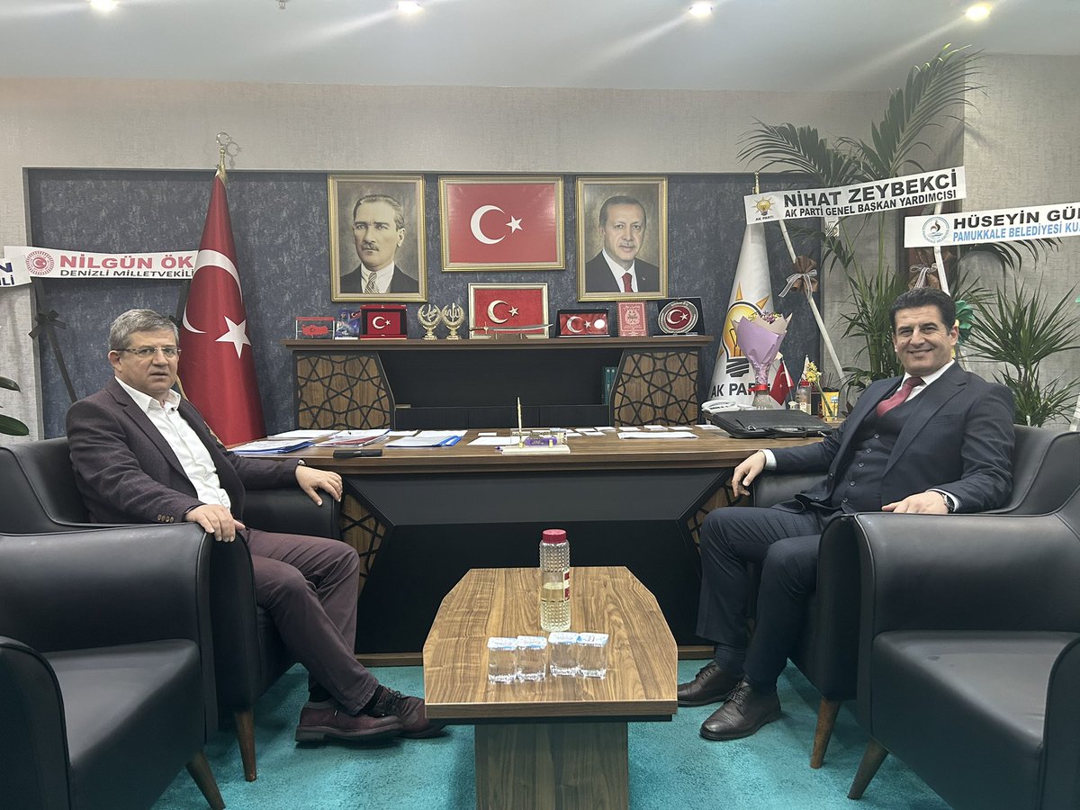 akpartidenizli's tweet photo. Önceki dönem AK Parti İl Başkanımız Sayın Yücel Güngör ve yönetim kurulu üyelerimiz, AK Parti Denizli İl Başkanımız Sayın Muhammet Subaşıoğlu’nu ziyaret etti.

Ziyaretlerinden dolayı kendilerine teşekkür ediyoruz. https://t.co/igcd5kFLH0