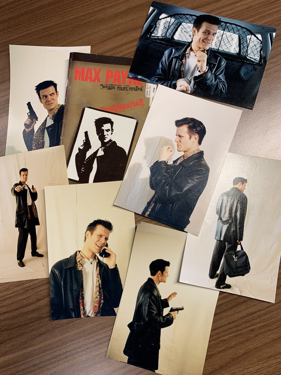 Original photos of Sam Lake that were used for the graphic novel screens. All of the story screens in Max Payne were photographed, and then processed for the gritty look seen in the game.