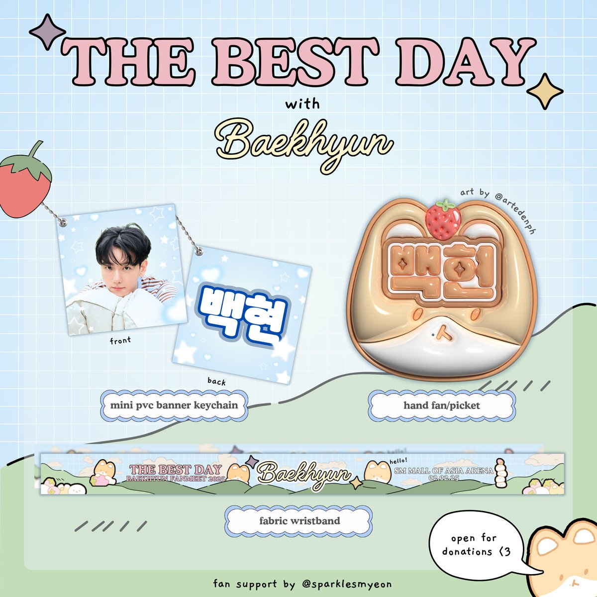 sparklesmyeon's tweet photo. ☆*: The Best Day with Baekhyun | 02.02.2025 :*☆
fan support by @sparklesmyeon 

⭐️show pubmat on d-day
⭐️strictly 1:1
⭐limited &amp; selective for trades
⭐️open for donations (w/ special gift 🔜), dm me~

see you 🤍

#BENCHxBAEKHYUN
#TheBestDaywithBENCH https://t.co/UgTrNPXGW8