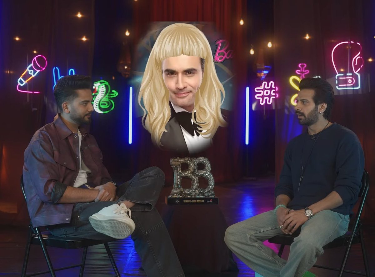 BiggBossDude's tweet photo. Karan is next-level sarcastic in this podcast LMAOOOOO. 😭😭😭

#KaranveerMehra • #BB18 https://t.co/j6Z84fPKOu