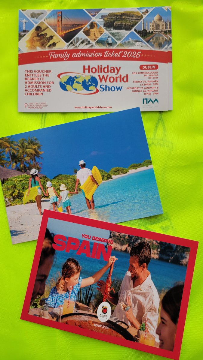 The Holiday World Show at the RDS Dublin will open an hour later tomorrow, Friday, 24th Jan, at 1.30 pm.