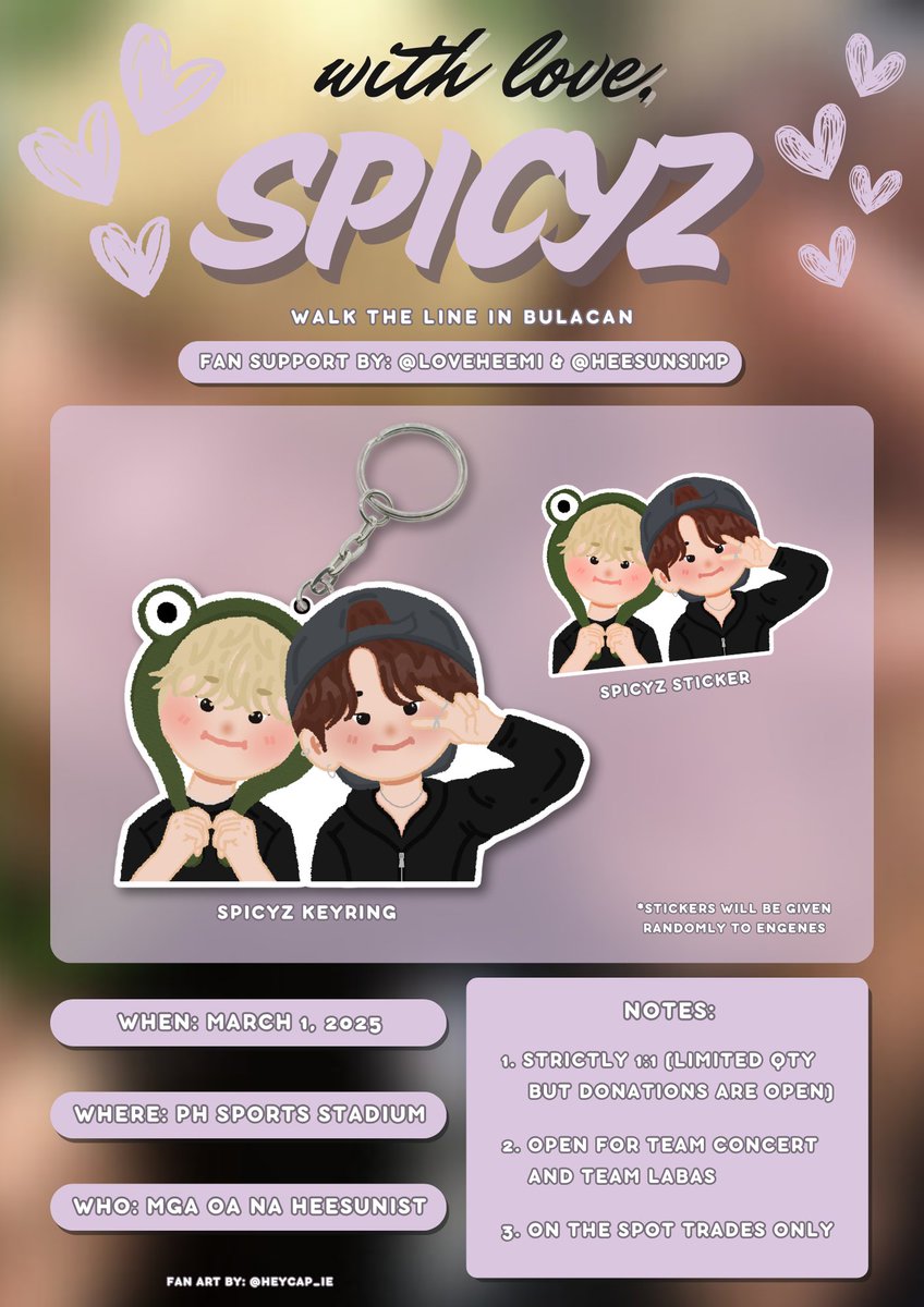 loveheemi's tweet photo. with love, spicyz ⭐ 

~ a heesun fan support by
@loveheemi &amp; @heesunsimp 

✷ like and rt to spread
✷ follow us to be updated
✷ exact time &amp; location: tba

📩 dm me for donations!
see you mga hohey! 🫶🏻

#WALKTHELINE_IN_BULACAN
#HEESEUNG #SUNOO #HEESUN
 #희승 #선우 #승썬 #맵즈 https://t.co/wjuOgrEnwy