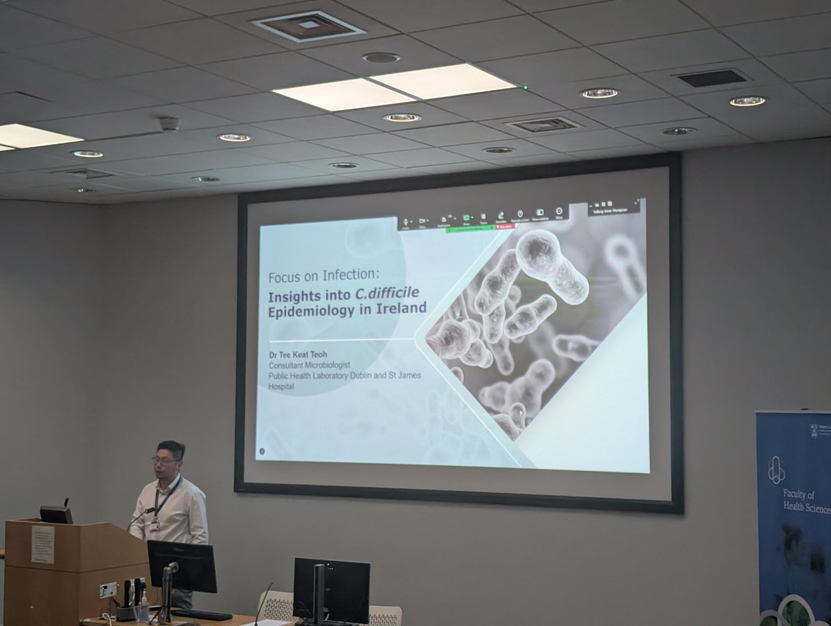 Clinical Microbiology, Trinity College Dublin (@clinmicrotcd) on Twitter photo Dr Tee Kate Teoh from the Public Heath Laboratory, Cherryorchard Hospital & <a href="/stjamesdublin/">St James's Hospital</a> is now providing Insights into the epidemiology and spread of C.diff in Ireland #FocusOnInfection2025 #FOI2025 <a href="/tcddublin/">Trinity College Dublin</a> <a href="/TrinityMed1/">School of Medicine, Trinity College Dublin</a> <a href="/TCDTMI/">TTMI - Trinity Translational Medicine Institute</a> #TCDClinicalMicrobiology Dr Tee Kate Teoh from the Public Heath Laboratory, Cherryorchard Hospital & <a href="/stjamesdublin/">St James's Hospital</a> is now providing Insights into the epidemiology and spread of C.diff in Ireland #FocusOnInfection2025 #FOI2025 <a href="/tcddublin/">Trinity College Dublin</a> <a href="/TrinityMed1/">School of Medicine, Trinity College Dublin</a> <a href="/TCDTMI/">TTMI - Trinity Translational Medicine Institute</a> #TCDClinicalMicrobiology