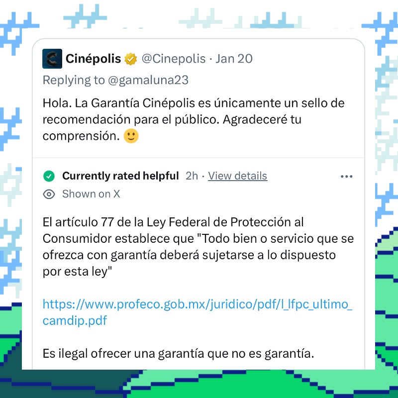 porktendencia's tweet photo. “Cinépolis”:
Por el Community Note que le escribieron luego de asegurar que la Garantía Cinépolis que tiene Emilia Pérez no es una ‘garantía’. https://t.co/2a6nnDxd6S
