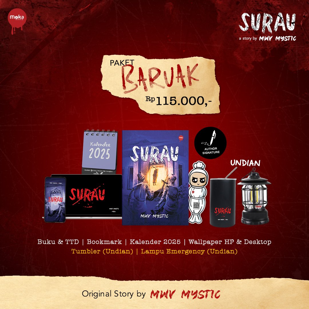 bukukatia's tweet photo. Siap-siap ikutan PO Surau @mwv_mystic di buka pukul 00.00 wib. Kalian mau jemput siapa?
Link pemesanan: https://t.co/7YAs075156
@redaksimoka
#mwvmystic #surau #mokamedia #bukunovel #pembaca #penulis #bukuhoror #hororindonesia #misterindonesia #bukuindonesia https://t.co/bCvdPNC8X4