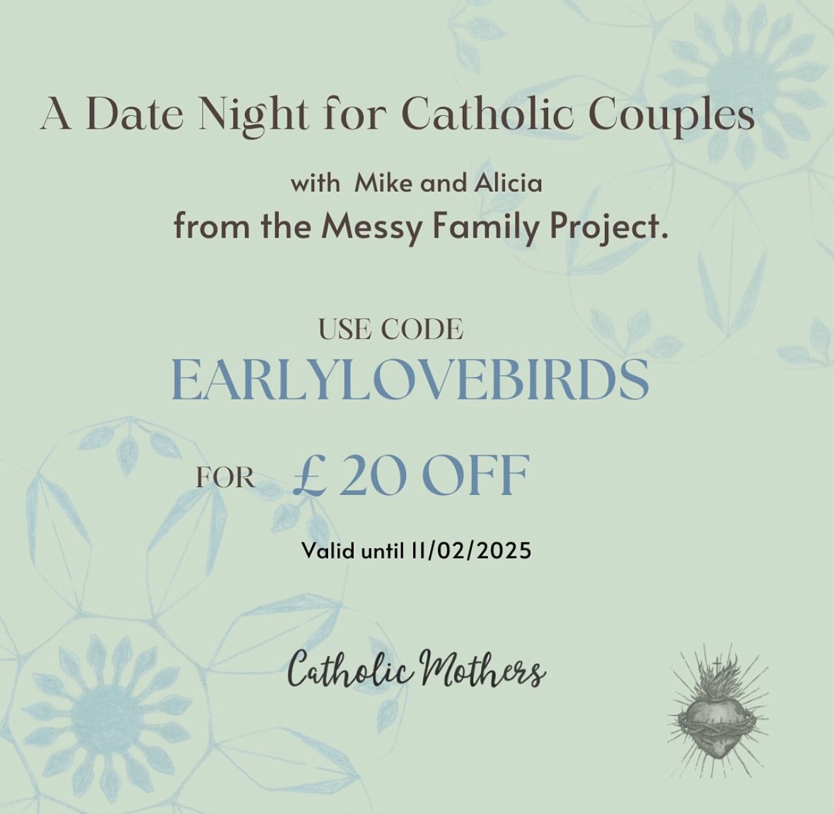 Come and join us on the 7th of March for a very special Date Night! 

tickettailor.com/events/catholi…