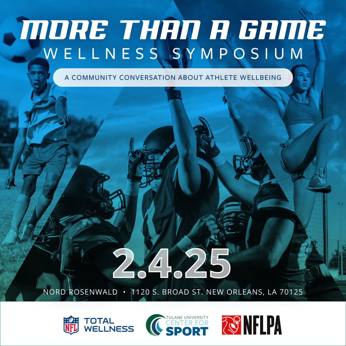 Coming soon: More Than a Game Wellness Symposium 2025 🏈 

In partnership with #NFLTotalWellness and <a href="/NFLPA/">NFLPA</a>, we are hosting a day of open dialogue for athletic directors, coaches &amp; student athletes on mental health, belonging, and using sports to drive positive change.