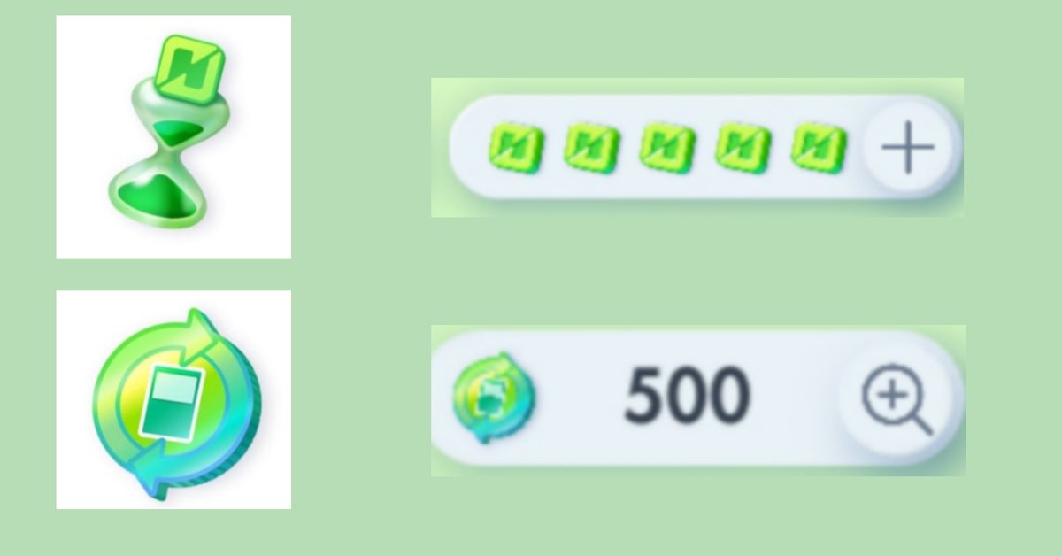 PokeGirlLauren's tweet photo. Trading : Use hourglasses/wait for a period of time to get tokens. Use 1 token per trade

But...
The circle items (at the bottom 1st pic) are called Feature artwork tokens.. the rarity of the card determines how many you need. No info on how to get more 🫣
#PokemonTCGPocket https://t.co/Xx5MC77KFp