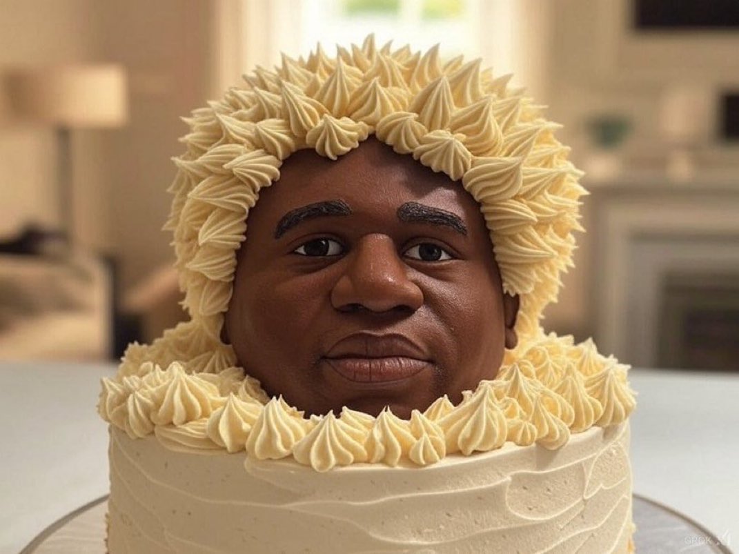 Reggie Returns (@neotheonism) on Twitter photo Dear Mr President <a href="/POTUS/">President Donald J. Trump</a>
David Lammy has baked you a cake to welcome you to the UK. What he wrote on Twitter about you was meant for far right people and hurty words can get you locked up here. He says he's very sorry and please don't mention it on media as it will ruin him. Dear Mr President <a href="/POTUS/">President Donald J. Trump</a>
David Lammy has baked you a cake to welcome you to the UK. What he wrote on Twitter about you was meant for far right people and hurty words can get you locked up here. He says he's very sorry and please don't mention it on media as it will ruin him.