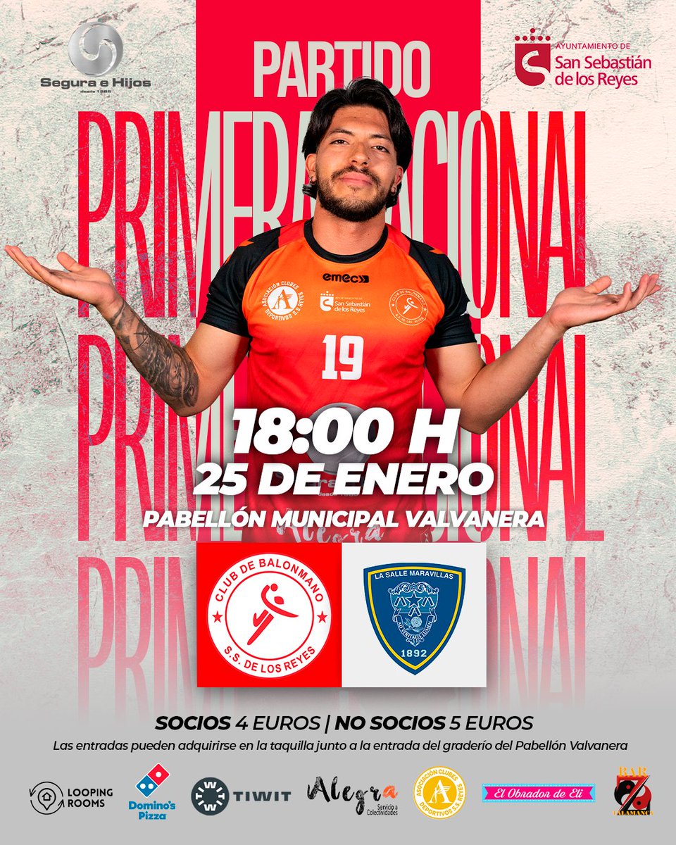 🔥 ¡Este fin de semana no te pierdas el derbi madrileño en Valvanera!

Este sábado el @seguraehijos BM Sanse disputa la jornada 17 🆚 CLINISORD BM Maravillas.

📺 balonmanosanse.es

¡Os esperamos!  #BMSanse❤️