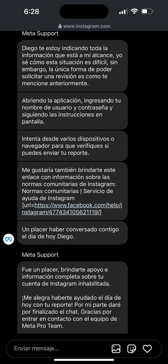 DiLifeArt's tweet photo. @Meta y @Instagram: ¿cuántos creadores y emprendedores más están enfrentando estos problemas? Mi cuenta @dilifeart lleva meses inhabilitada y no hay solución clara. Necesitamos respuestas. #InstagramHelp #MetaSupport #instagramdisabled 

Porque se dicen llamar soporte si ahora en los chat me indican que solo es chat informativo! ¿Entonces cuál es verdadero soporte que uno recibe como cliente o usuario? @finkd @andymstone @guyro @mosseri