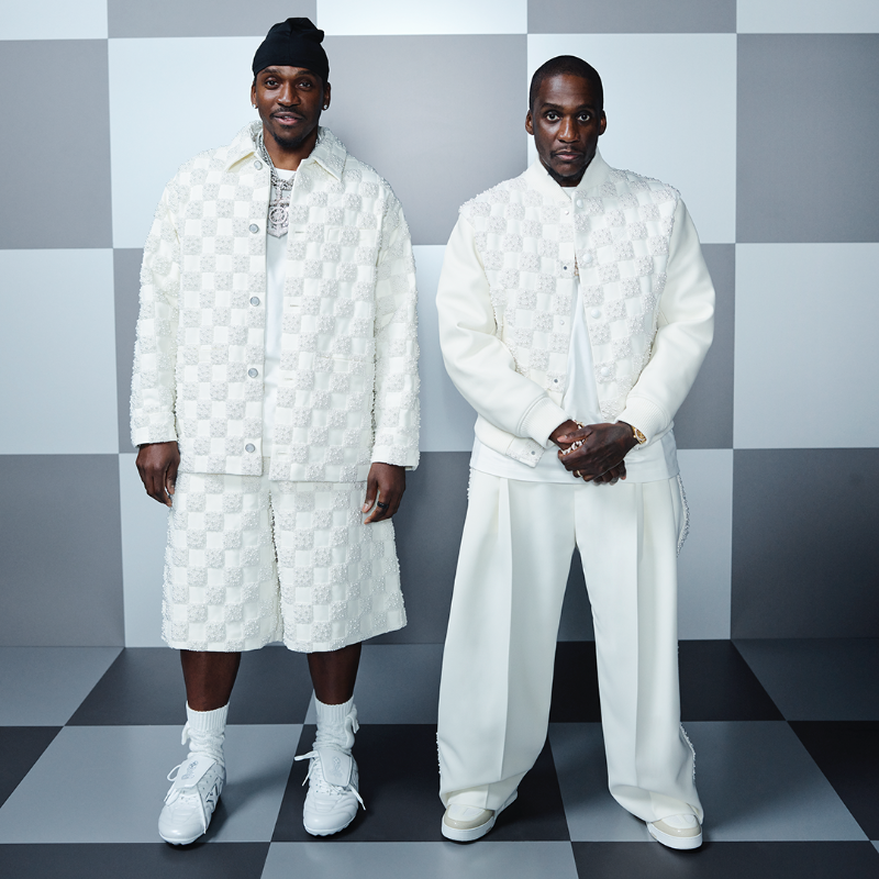 LouisVuitton's tweet photo. Men's Fall-Winter 2025 Show. House Ambassadors and friends of the House #ASAPNast, #AdrienBrody, #PushaT, #Malice, #RauwAlejandro #YutoHorigome attended #LVMenFW25.