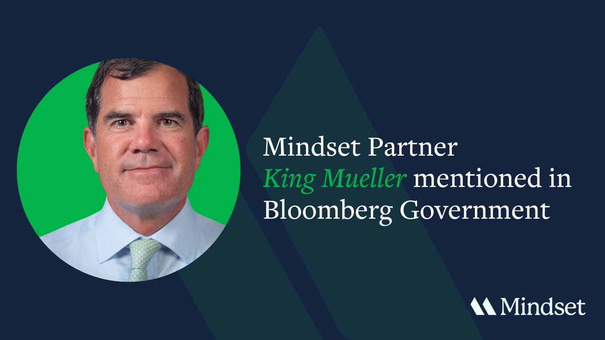 Thanks to <a href="/BGOV/">Bloomberg Government</a> for the mention of Partner King Mueller highlighting connections to new congressional committee chairs. King's trusted relationship with Senator Tim Scott is one example of the Mindset team's expertise and deep Capitol Hill relationships.  bgov.com/next/news/SQHJ…