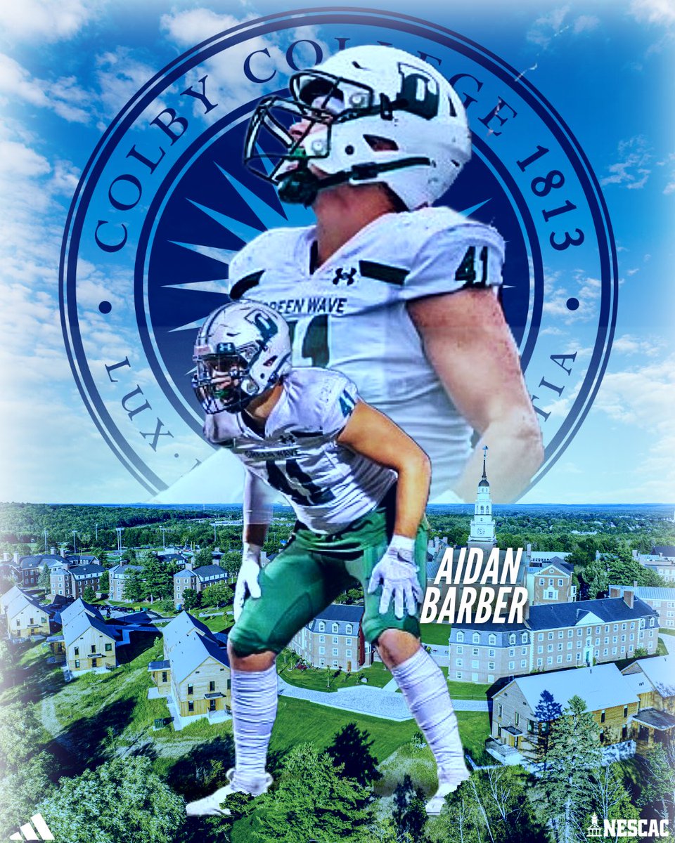 COLBY 29’
I am blessed to announce my commitment to play football at Colby College. I want to first thank God for blessing me with this opportunity and thank my Dad, my Mom, my entire family, my Coaches, my teammates, and everyone who supported me along the way. Go Mules!