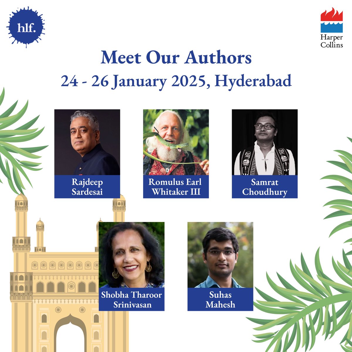 We invite you to join us at the <a href="/HydLitFest/">Hyderabad Lit Fest</a> from 24th to 26th January, 2025, in Hyderabad, to meet your favourite authors and attend enlightening sessions on literature and storytelling!

<a href="/anitanairauthor/">anita nair</a> <a href="/AnushaSRao2/">Anusha Rao</a> #Appupen #ArunMKumar #ArunaRoy <a href="/bijal_v/">Bijal Vachharajani</a> #HariharanKrishnan