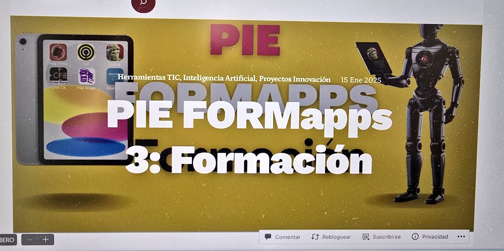 CFIE_CR's tweet photo. Continúa la formación Proyecto #FORMapps en @iesfraydiegot con @carloseducacyl. Hoy descubrimos metodologías y herramientas adecuadas para integrar los dispositivos en el aula ¡Deseando conocer las producciones de vuestros alumn@s!
#formaciónCyL
#tiCyL https://t.co/xOXbFElFtG