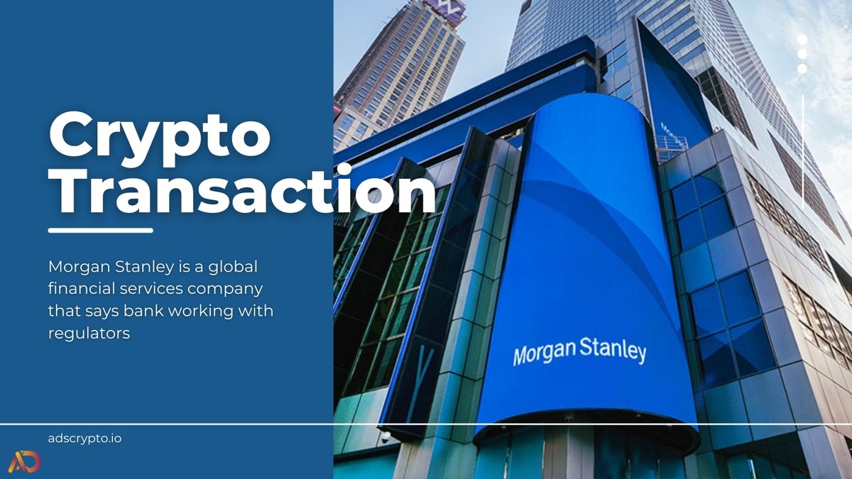 adscrypto_io's tweet photo. 🚨 Big moves in crypto! 🚨

Morgan Stanley CEO Ted Pick confirms the bank will work with regulators on crypto offerings.

With a pro-crypto president starting in 2025, traditional finance is gearing up for a major shift. 🌐💰
Are we entering the next era of digital assets? 👀 
#Crypto #Finance #bitcoin #bank #ETF #trump #meme