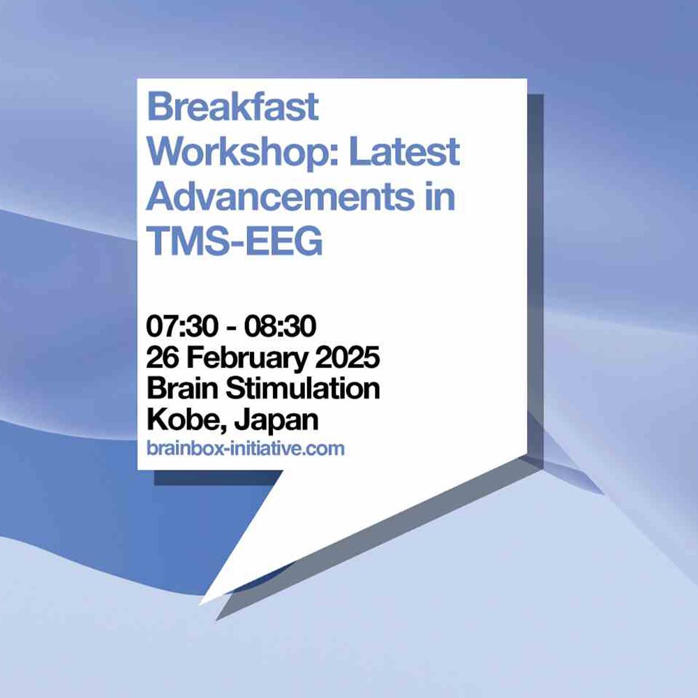 Brainbox_Init's tweet image. 🥐 Heading to #BrainStim2025? Join our breakfast workshop on the Latest Advancements in TMS-EEG!
This session will provide insights into cutting-edge methodologies and integration techniques evolving brain stimulation research.
Register now: bit.ly/42ky8NO