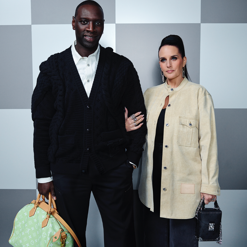LouisVuitton's tweet photo. Men's Fall-Winter 2025 Show. House Ambassadors and friends of the House #Bambam, #Mahmood, #ZhuYilong, #ShyGirl, #Skepta, and #OmarSy attended #LVMenFW25.