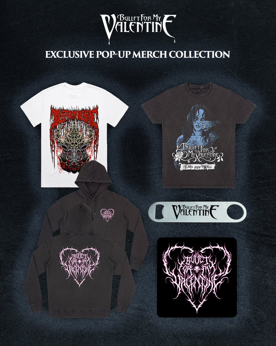 Exclusive UK pop up merchandise reveal! 11am till 6pm. Only available at the below locations:
26/27 January - Cardiff - Frontier Tattoo
28 January - Glasgow - Empire Ink
30 January - Manchester - Hard Rock Cafe
31 January- Birmingham - The Flapper
1 February - London - SixtyInk