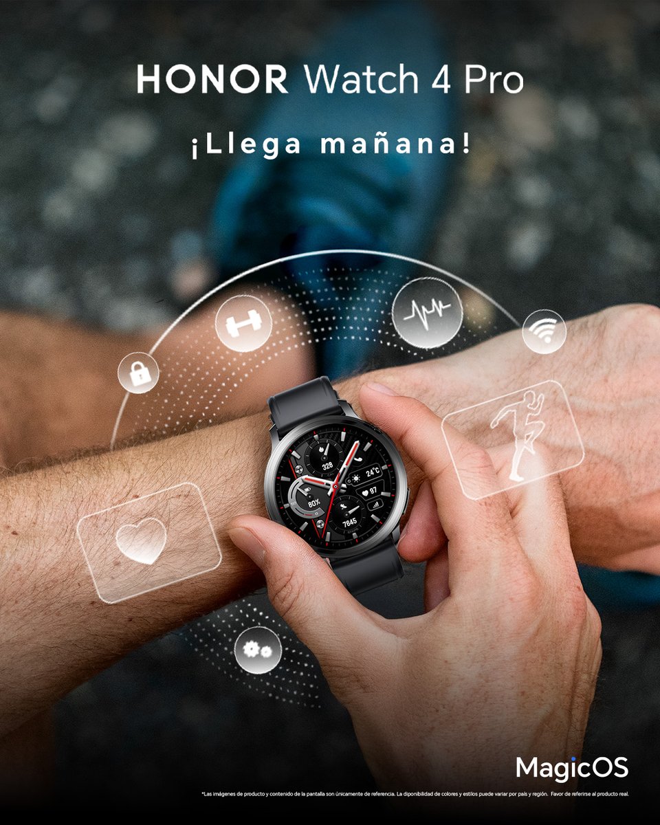 honor_mexico's tweet image. ¡MAÑANA LLEGA! 🤩
El #HONORWatch4Pro fusiona diseño de lujo para quienes buscan excelencia en cada detalle. ✨

Disponible mañana en: honor.com/mx/shop/ 

#HONORWatch
