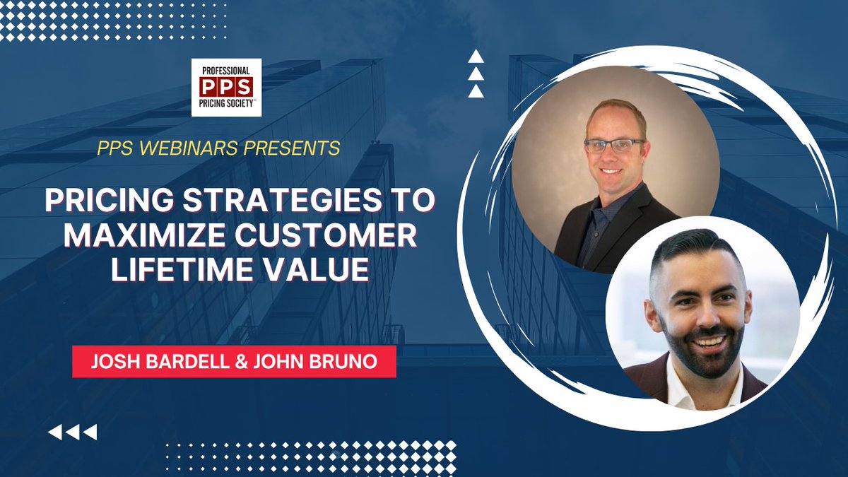 Join our February webinar with <a href="/PROS_Inc/">PROS</a>! Learn how to, predict customer behavior. customize pricing and drive profitability.  Spend an hour with Josh Bardell &amp; John Bruno on 2/26 at 12PM ET for insights to maximize customer lifetime value.

bit.ly/ppsfeb26