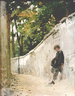 Парижский этюд. Мальчик у стены. Монмартр ogis.sgu.ru/ogis/katalog/c…