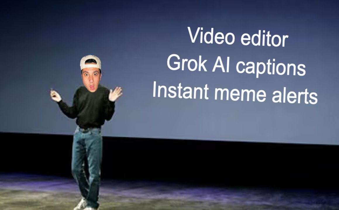 iamjasonlevin's tweet image. ANNOUNCEMENT:
Memelord Pro is officially here 🚨
Memelord Technologies now has:
1. A cracked meme video editor
2. Unhinged Grok AI captions
3. Instant SMS/Telegram viral meme alerts
Here's how to get access:
