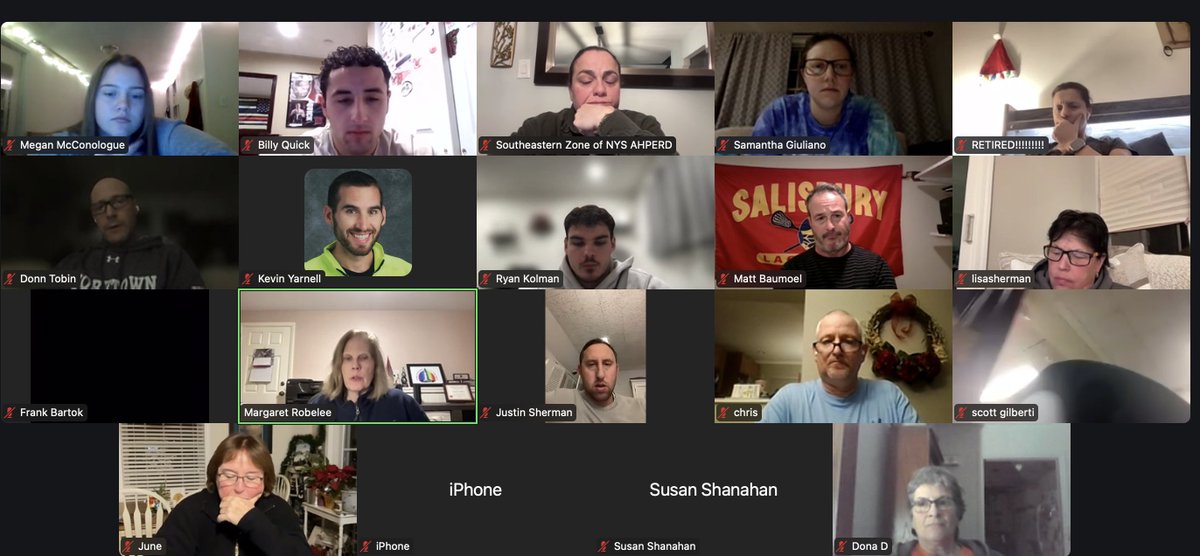 <a href="/SEZnysahperd/">Southeastern Zone</a> January Business Meeting.
<a href="/Drago_930/">Christine Drago</a> <a href="/donntobin/">Donn Tobin</a> <a href="/mrobPE/">Margaret Robelee (she/her)</a> <a href="/PErocks25/">Kevin Yarnell</a> <a href="/lisherm/">Lisa Sherman</a> <a href="/CkeenanHockey53/">Christopher Keenan</a> <a href="/BillyQuickHPE/">Billy Quick</a> <a href="/RyanKolmanPE/">Ryan Kolman</a> <a href="/cjlala/">Laura Owen</a> <a href="/justintimebase1/">JustinTime Baseball</a>  <a href="/NYSAHPERD/">NYS AHPERD</a> #SEZproud