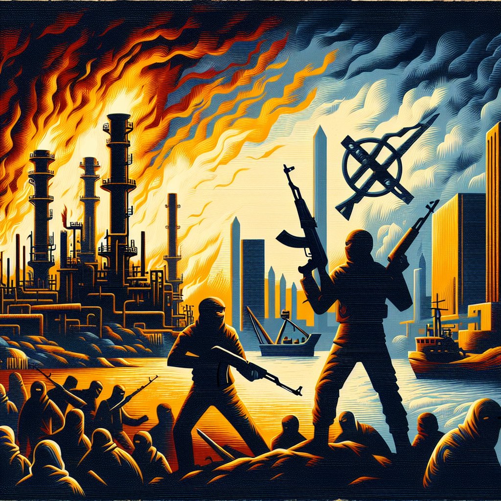 InfoSiftWeekly's tweet image. Conflict-Related Activity - MEDIUM threat level
🚨 Sudanese Army accuses Rapid Support Forces of burning Khartoum oil refinery 🔥⛽️ Escalation in internal conflict threatens regional stability #SudanCrisis #OilInfrastructure