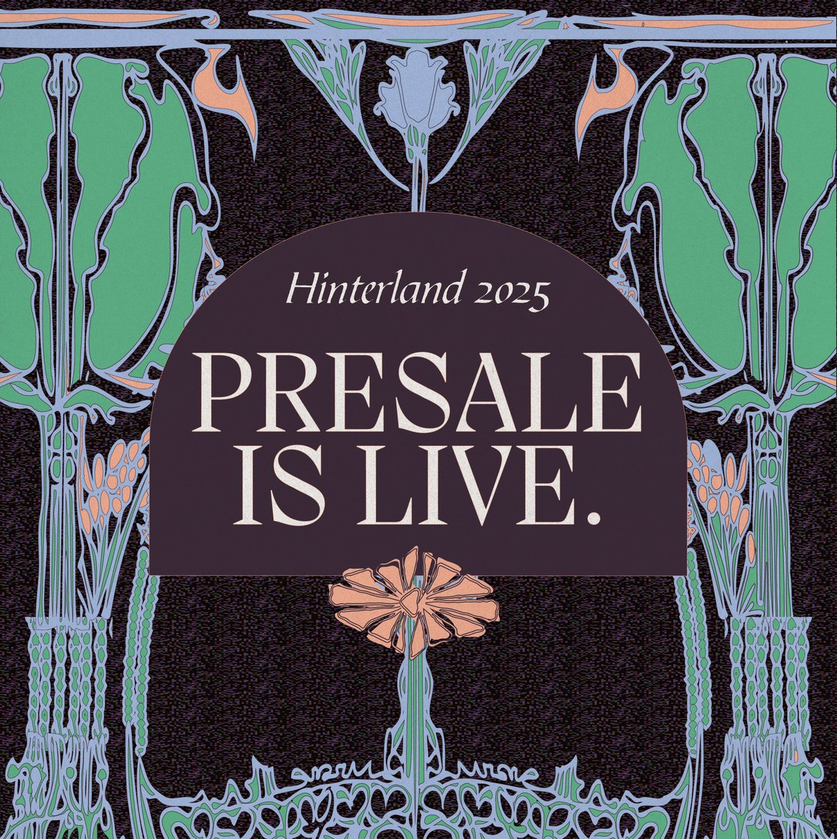 Presale for Hinterland 2025 tickets is LIVE! hinterlandiowa.com/tickets