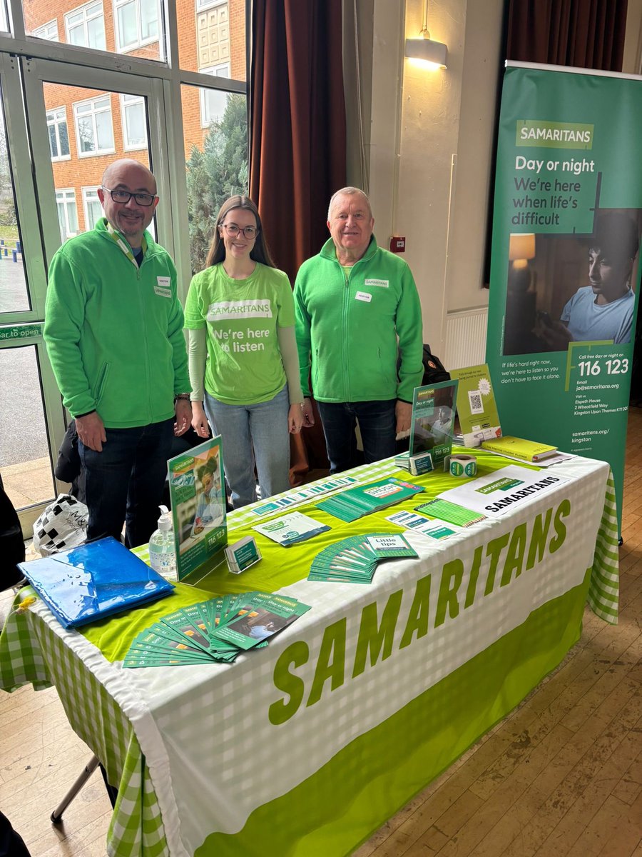 sams_kingston's tweet image. Our branch Outreach team are participating in Southborough High School’s #Wellfest event today.
Along with several other local charities, we’re able to chat with Students and Teachers about the work we do. Thanks, @shsrbk, for inviting us! 💚