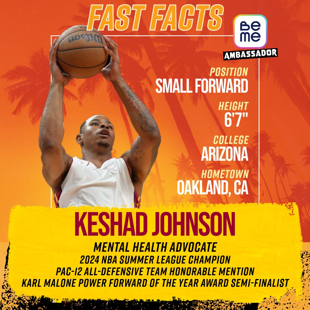 BeMe: Teen Mental Health & Wellness (@bemehealthcare) on Twitter photo We're incredibly excited to announce <a href="/MiamiHEAT/">Miami HEAT</a> rookie <a href="/kj_showtime0/">Keshad johnson aka āShowtimeā</a> as our newest Brand Ambassador! Keshad isnāt just an incredible athleteāheās a true role model with a powerful story of resilience + strength. We're incredibly excited to announce <a href="/MiamiHEAT/">Miami HEAT</a> rookie <a href="/kj_showtime0/">Keshad johnson aka āShowtimeā</a> as our newest Brand Ambassador! Keshad isnāt just an incredible athleteāheās a true role model with a powerful story of resilience + strength.